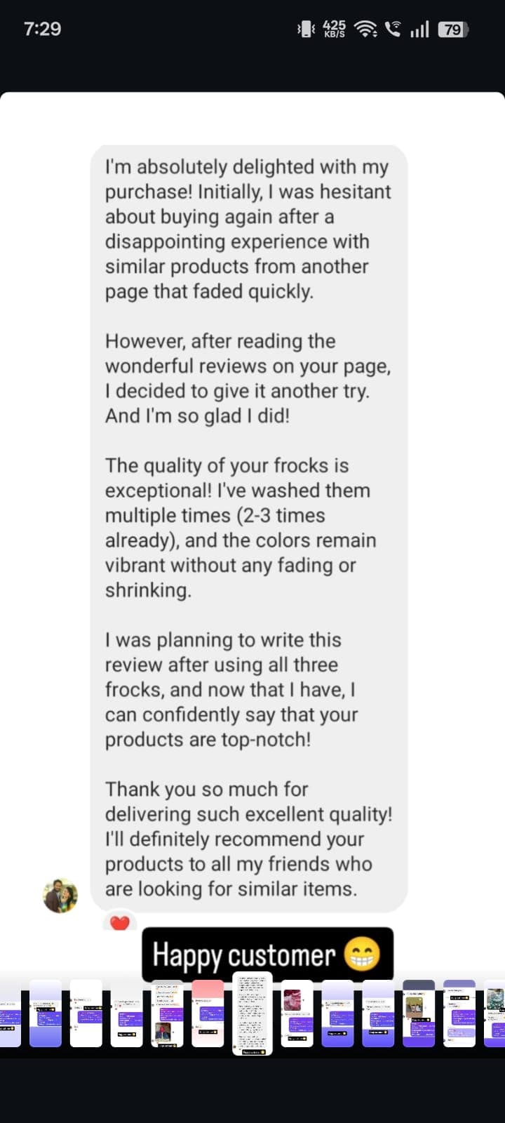 Customer Feedback 1