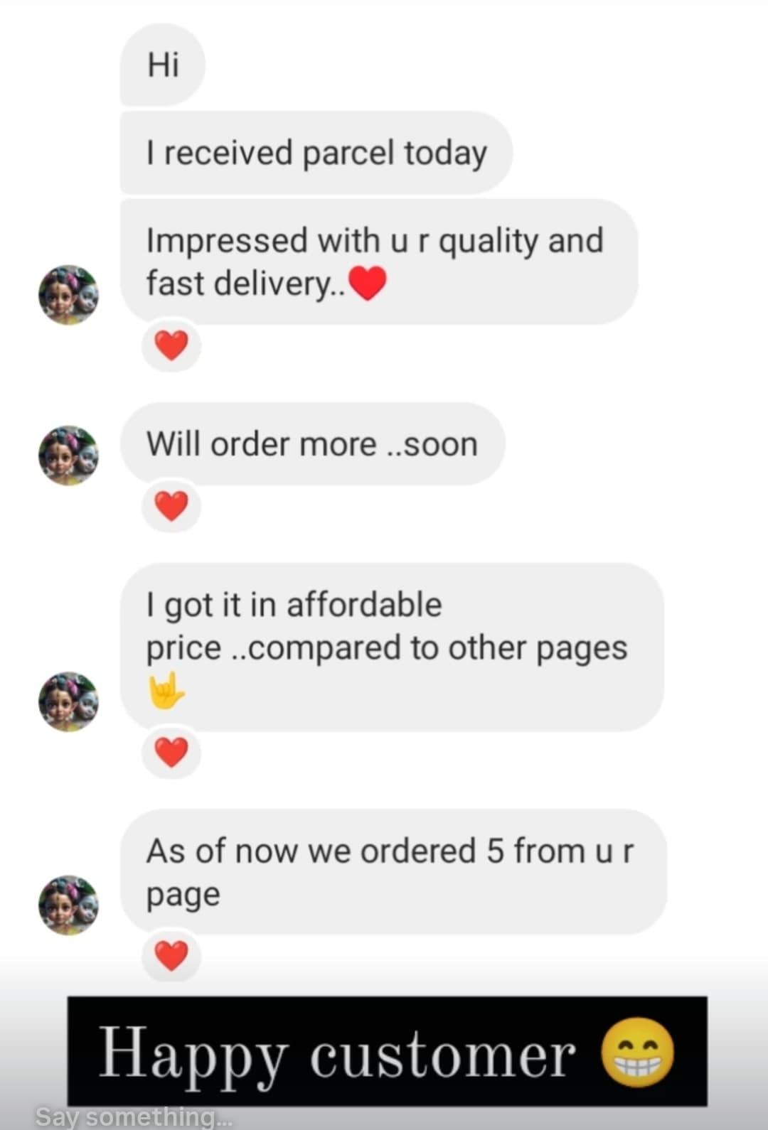 Customer Feedback 5